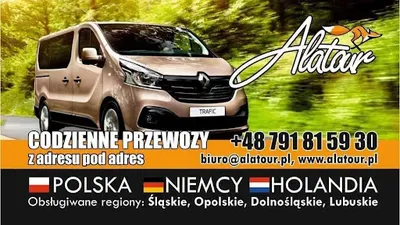 ALATOUR Busy do Holandii i Niemiec . Śląskie, Opolskie, Dolnośląskie.